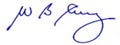 William B. Curry's signature